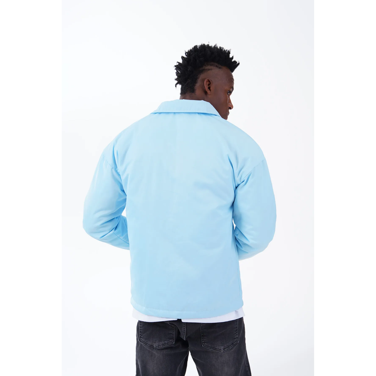 Veste Légère Homme Bleu Ciel – Mi-Saison Fraîche & Tendance