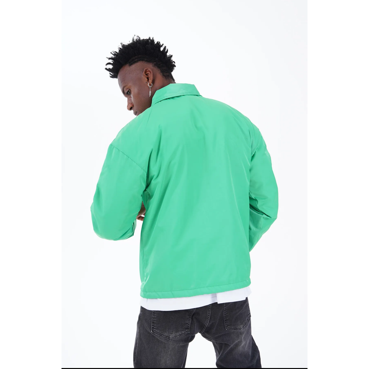 Veste Légère Homme Vert – Mi-Saison Naturelle & Tendance