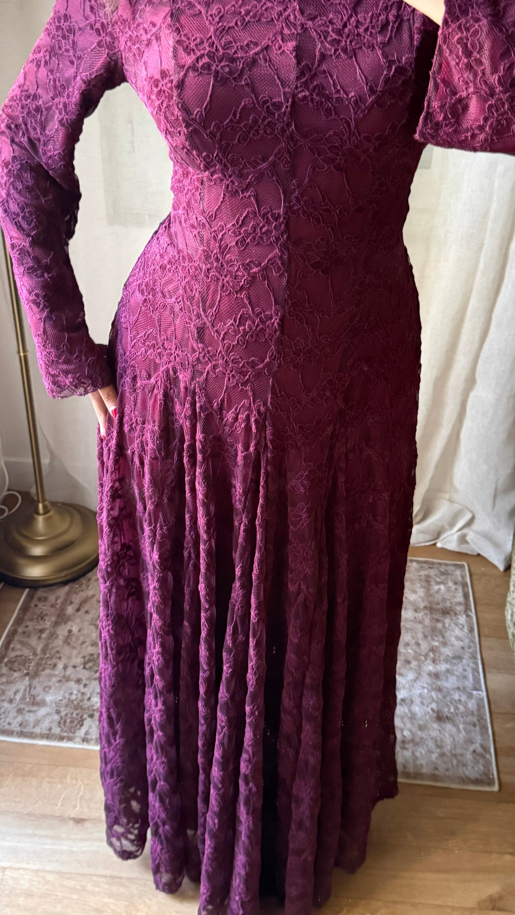 Robe Selma – bordeaux