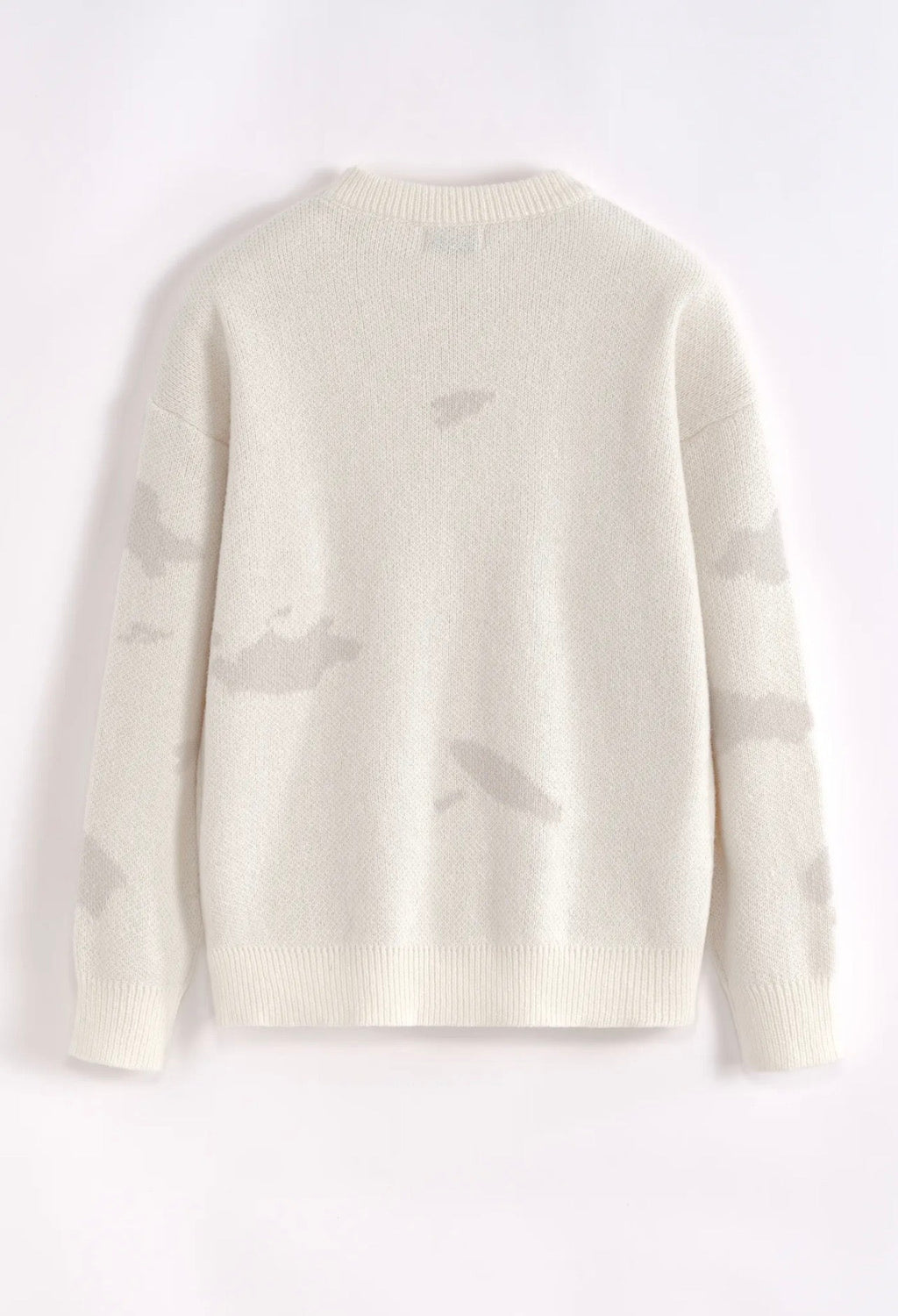 Pull Col Rond Oversize Homme – Beige & Bleu Ciel | Confortable & Tendance