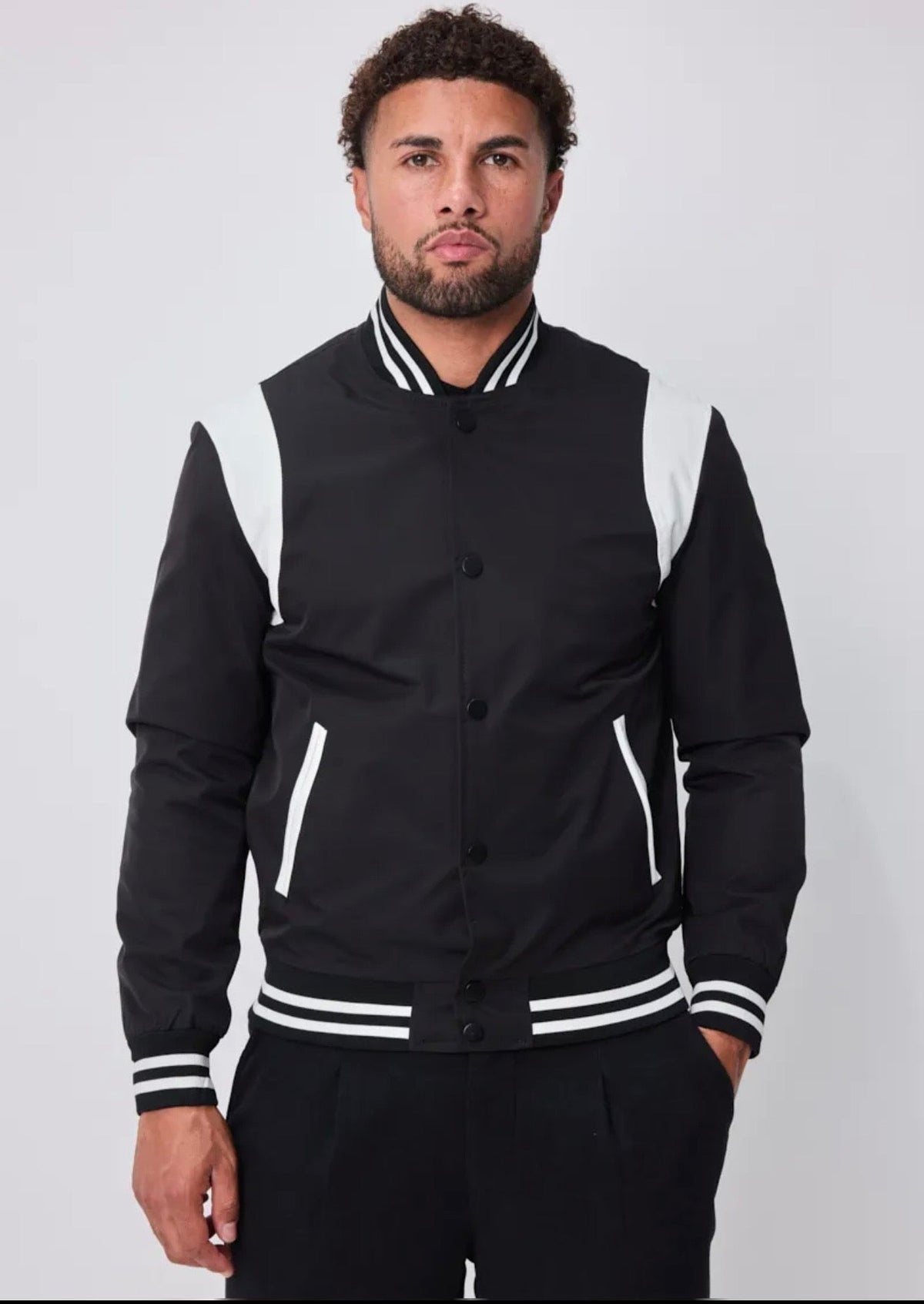 Veste style bombers bi couleur