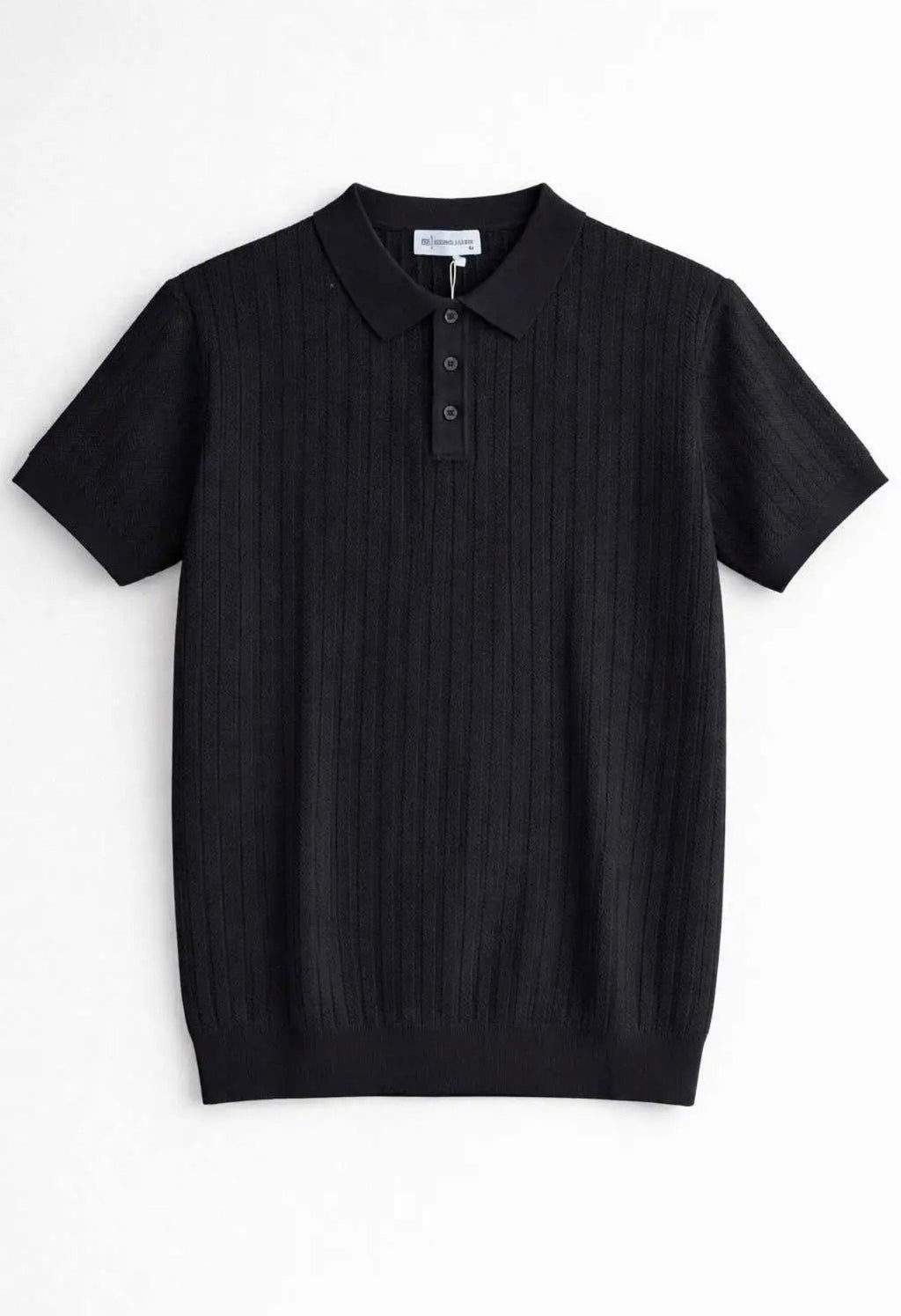 Polo en maille côtelée – Élégance moderne
