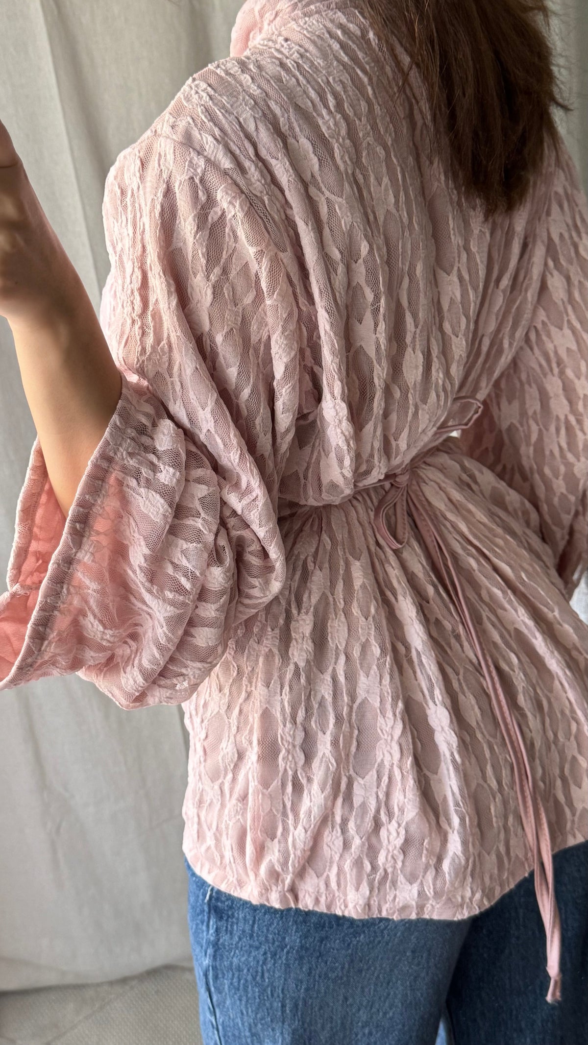 Blouse style mandarin | Pink