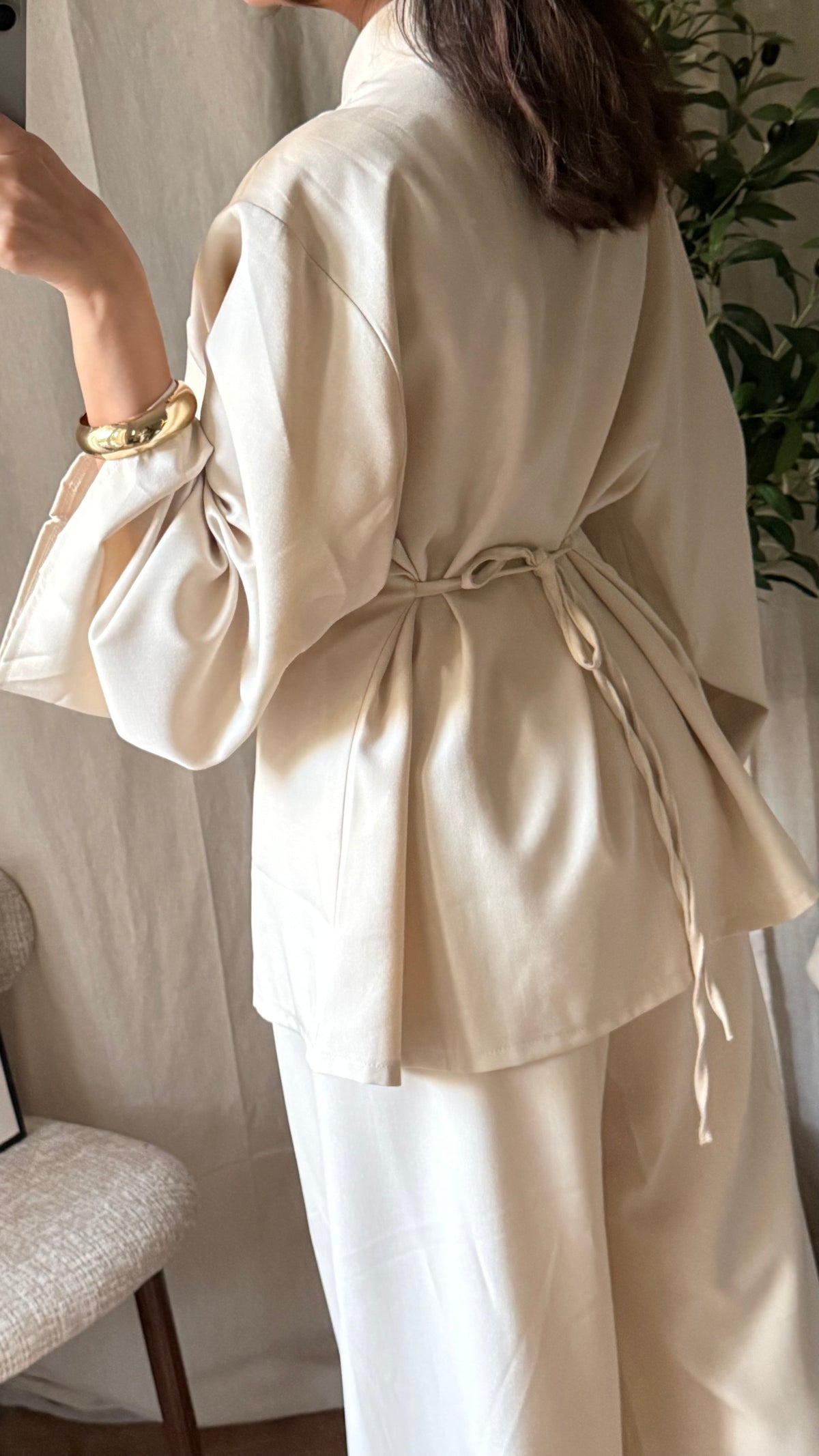 Ensemble pantalon Sakura / beige
