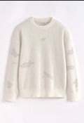 Pull Col Rond Oversize Homme – Beige & Bleu Ciel | Confortable & Tendance