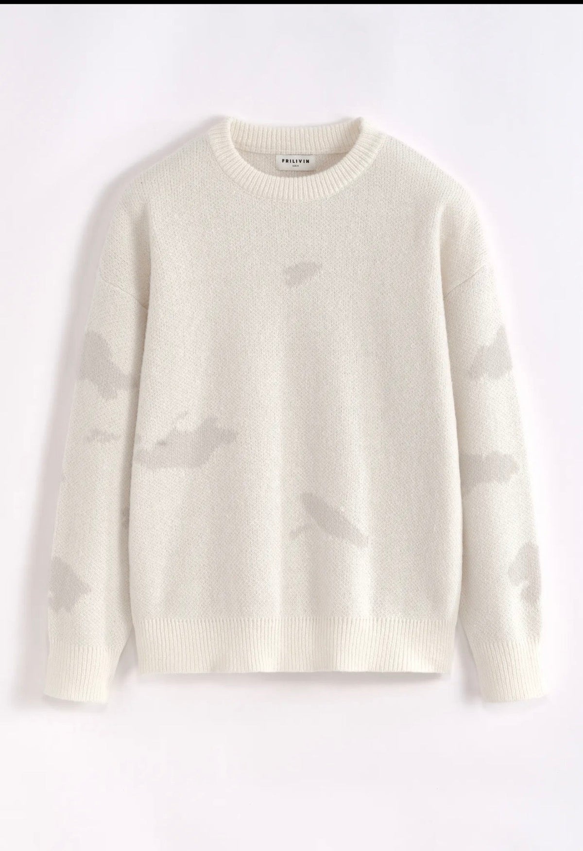 Pull Col Rond Oversize Homme – Beige & Bleu Ciel | Confortable & Tendance