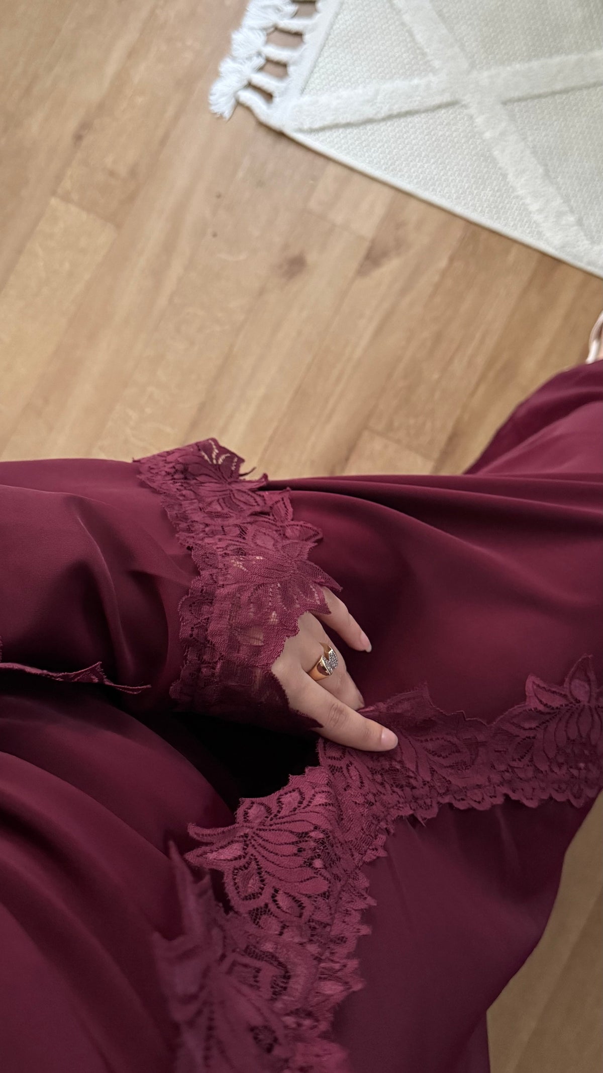 Ensemble Abaya & Kimono Dentelle Femme – Chic & Raffiné