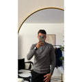 Pull Col Zippé Gris Homme – Manche Longue Chaud & Stylé