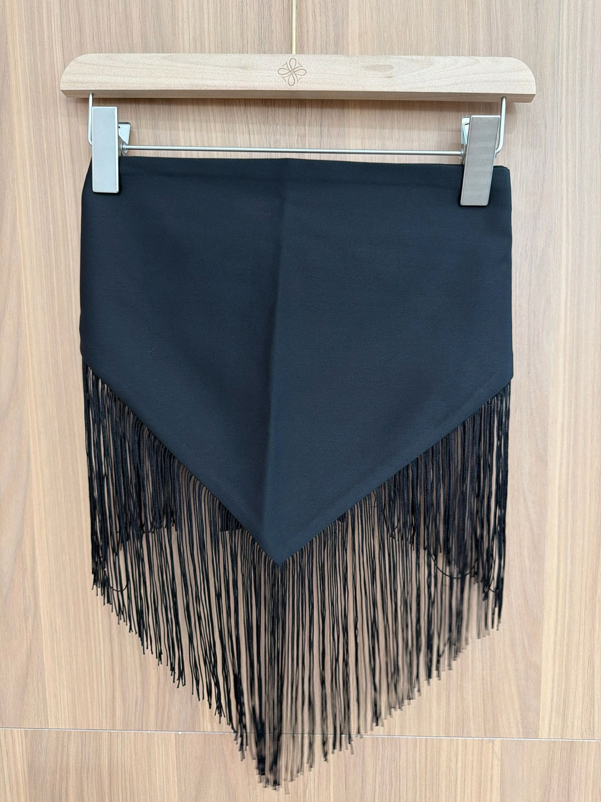 Foulard à Franges – Noir