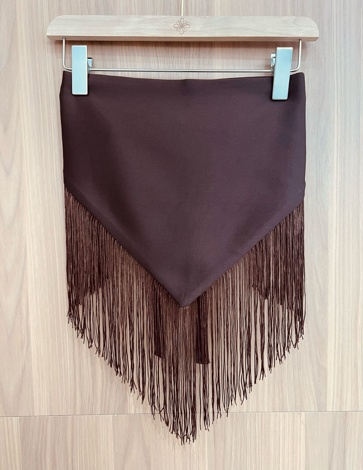 Foulard à Franges – Chocolat